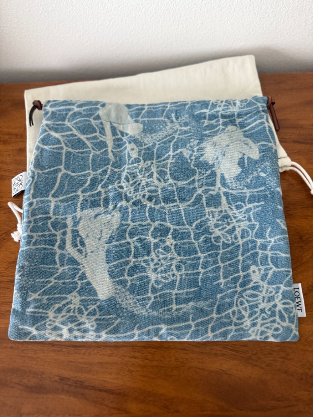 NWT Loewe Ibiza Mermaid Drawsting Pouch